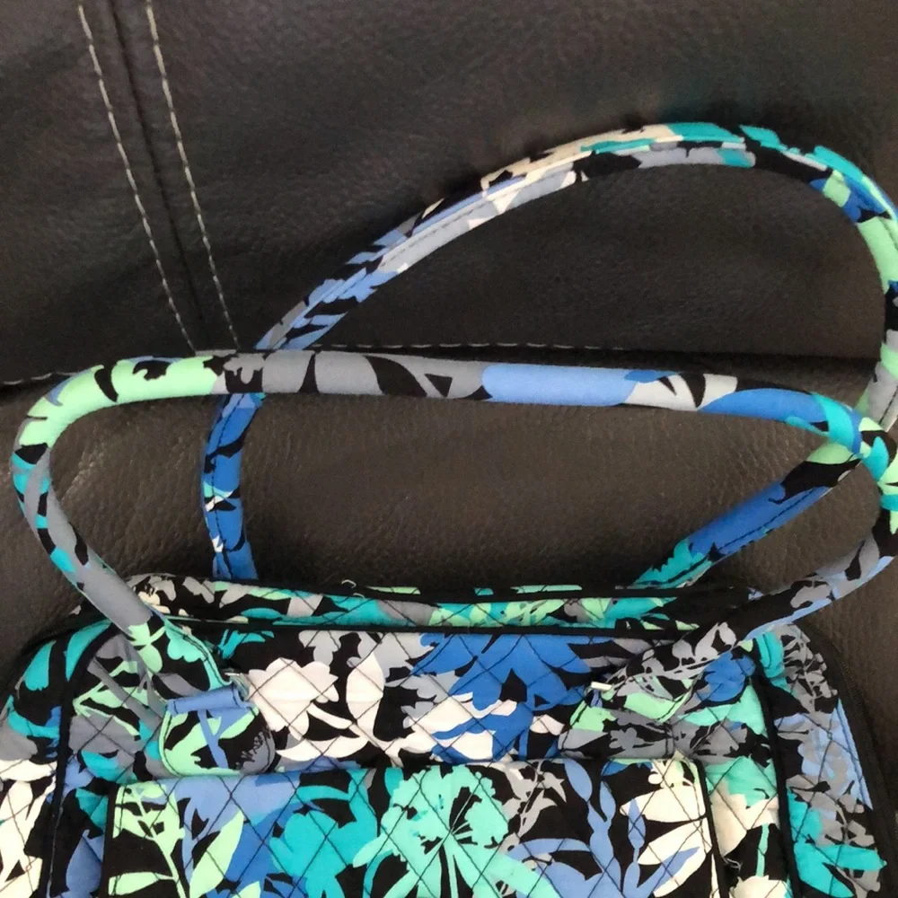 Turnlock satchel by vera in camofloral